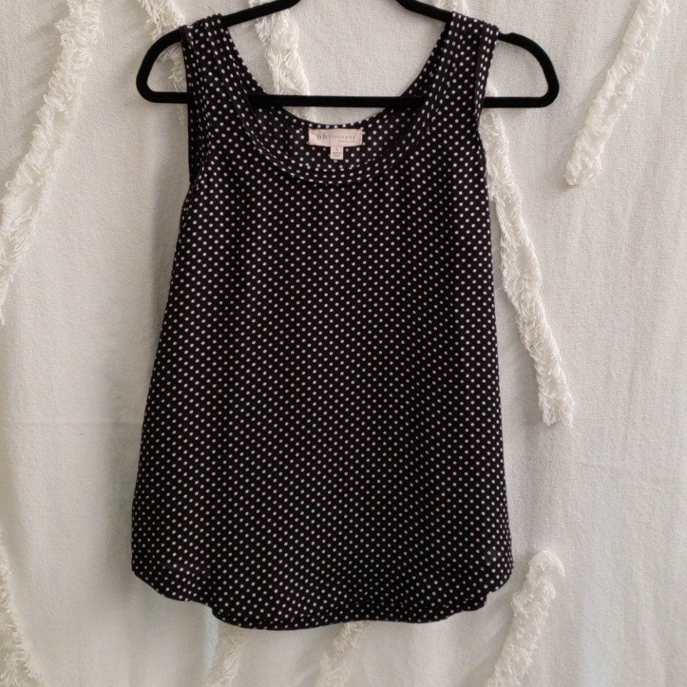 PRICE DROP! Philosophy Polka-dot Sleeveless Blouse